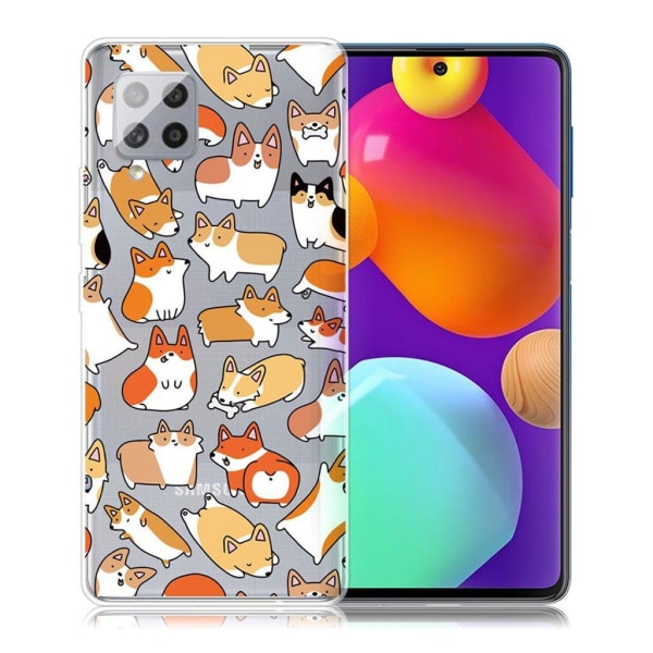 Deco Samsung Galaxy M62 / F62 Etui - Tegneserie Hund Multicolor