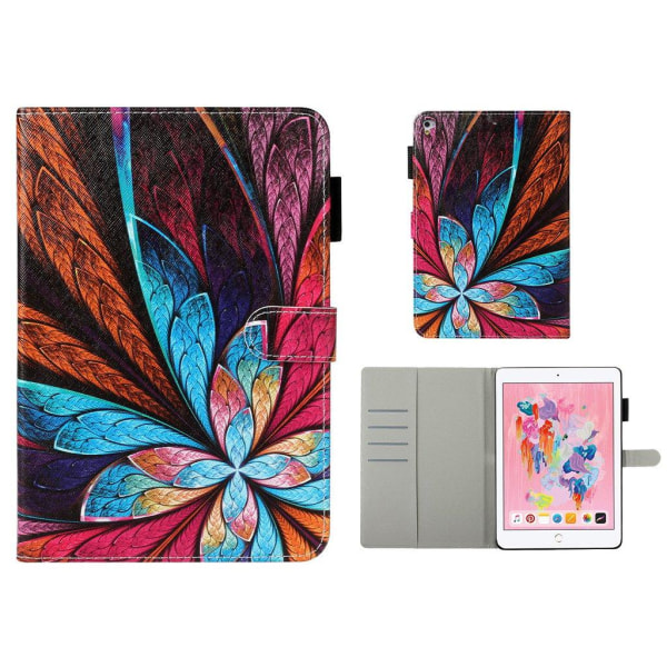 iPad (2018) / (2017) pattern leather flip case - Colorful Flower multifärg