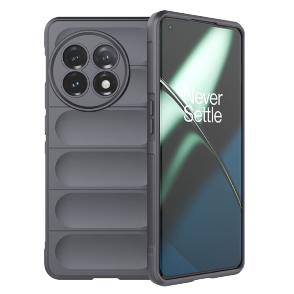 Blødt grebsformet cover til OnePlus 11 - Sølv/Grå Silver grey