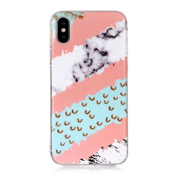 iPhone Xs Max etui med marmormønster - Style P Multicolor