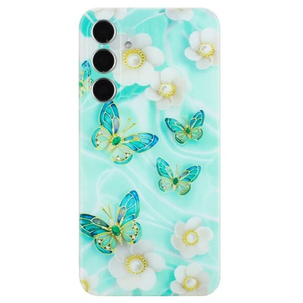 Imagine Samsung Galaxy A16 skal - Fjärilsblomma Grön