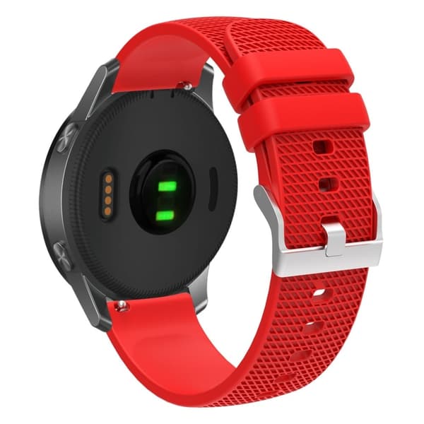 Samsung Galaxy Watch 5 / 5 Pro / Watch 4 urrem i tekstureret silikone - Rød Red