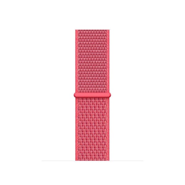 Apple Watch Series 5 40mm solid color nylon klockarmband - röd Röd