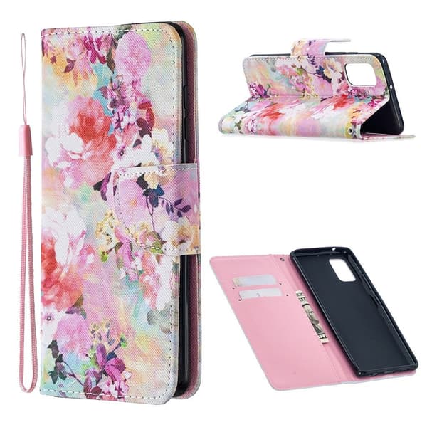 Wonderland Samsung Galaxy M51 Flippetui - Farget Blomst Multicolor