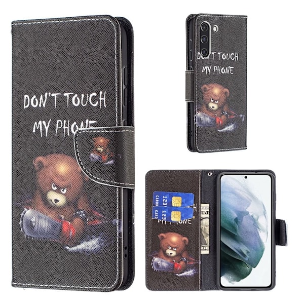 Wonderland Samsung Galaxy S21 FE Flip etui - Bjørn Black