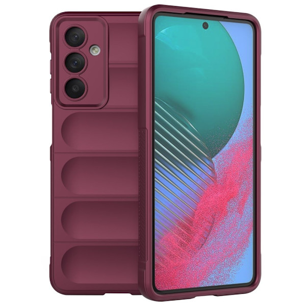 Mjukt greppformat Samsung Galaxy M54 skal - Röd Röd