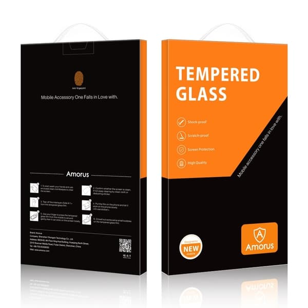 AMORUS erittäin vahva lasinen näytönsuoja iPhone 16 Pro Transparent