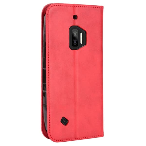 Bofink Vintage Oukitel Wp12 / Wp12 Pro Læder Etui - Rød Red