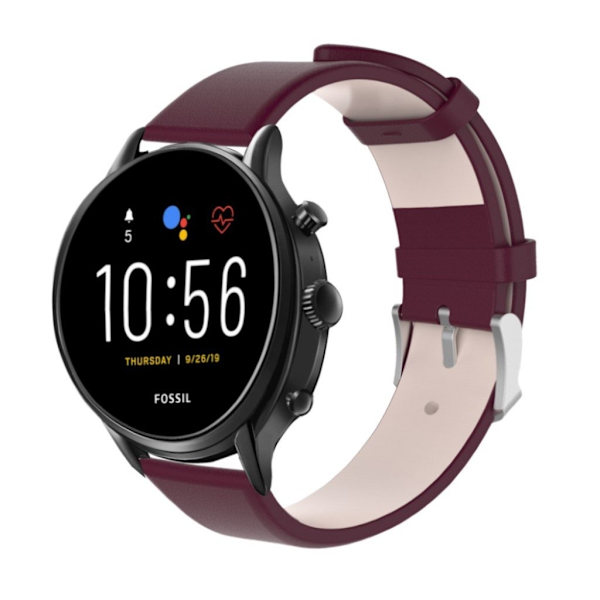 Fossil Gen 5 ægte læder urrem - Brun Brown