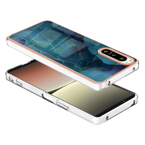 Marble Sony Xperia 5 IV Suojakotelo - Vihreä Green