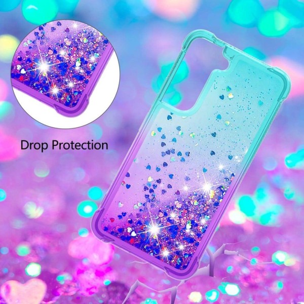 Princess Samsung Galaxy S22 Cover - Himmelblå / Lilla Multicolor