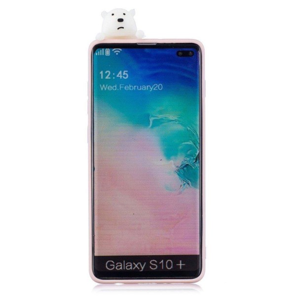 Samsung Galaxy S10 Plus 3D eläinten nukke kotelo - Karhu Multicolor