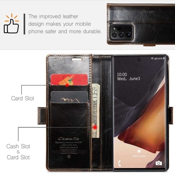 CaseMe Samsung Galaxy Note 20 Ultra 5G / 4g Smooth Fodral - Kaff Brun