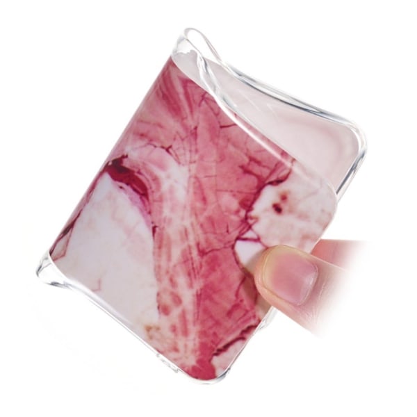 Marble design Samsung Galaxy A70 kotelot - Tyyli G Red