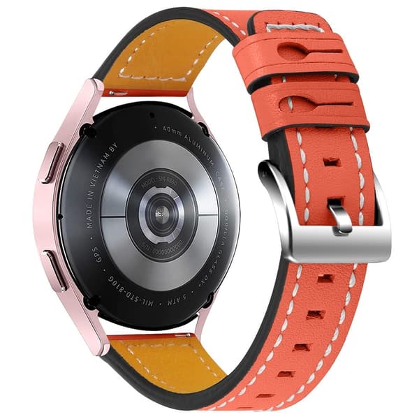 Garmin Vivomove Luxe urrem i okselæder - Orange Orange