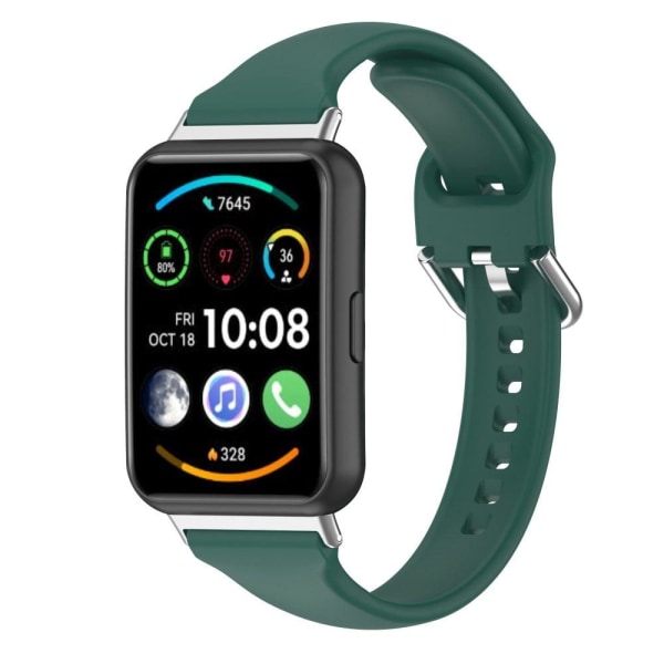 Enkel silikoneurrem til Huawei Watch Fit 2 - Grøn Green