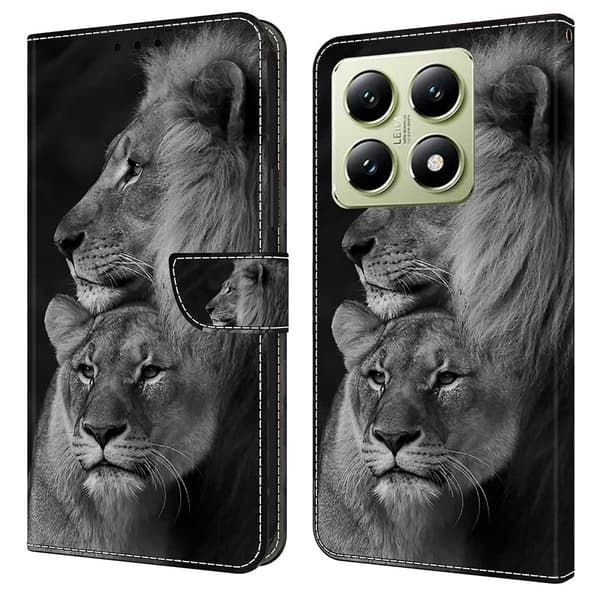 Wonderland Xiaomi 14T fodral -Par Lejon Silvergrå