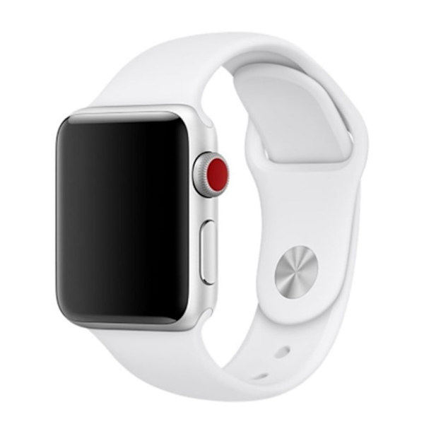Apple Watch Series 4 44mm silikone Urrem - Sølv Silver grey