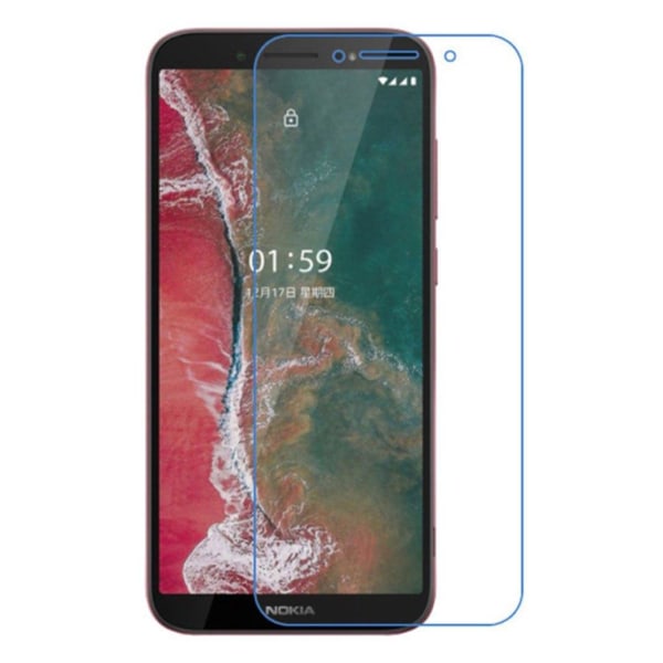 Erittäin kirkas Nokia C1 Plus näytönsuojus Transparent