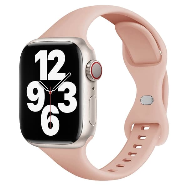 Apple Watch Series 41mm / 40mm / 38mm urrem i silikone - Lyserød Pink