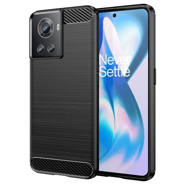 Carbon Flex OnePlus 10R / OnePlus Ace deksel - Svart Black