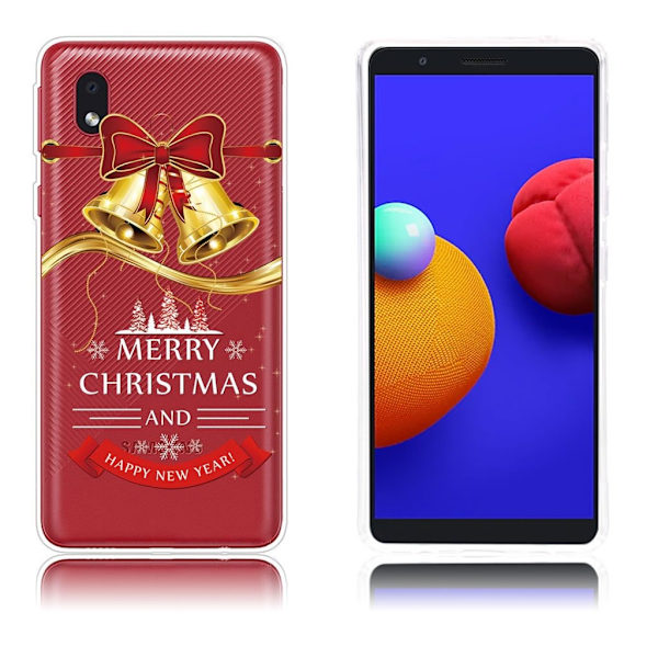 Samsung Galaxy A01 Core Case til jul - Klokke Gold