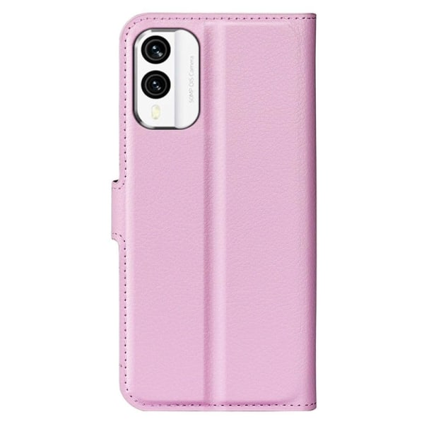 Klassisk Nokia X30 Flip Etui - Lyserød Pink