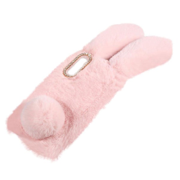 Fluffy Rabbit Samsung Galaxy A50 skal - Rosa Rosa