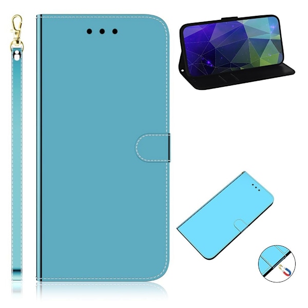 Mirror Samsung Galaxy A31 flip-etui - Blå Blue