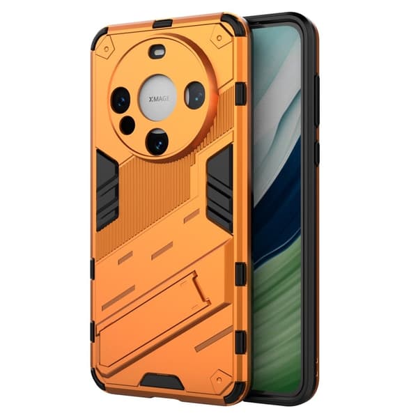 Shockproof Hybrid Deksel med A Modern Touch til Huawei Mate 60 Pro - Oransje Orange