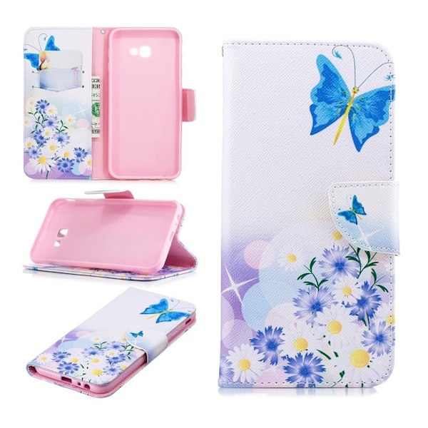 Wonderland Samsung Galaxy J4 Plus (2018) kotelot - Siniset Perhoset Blue