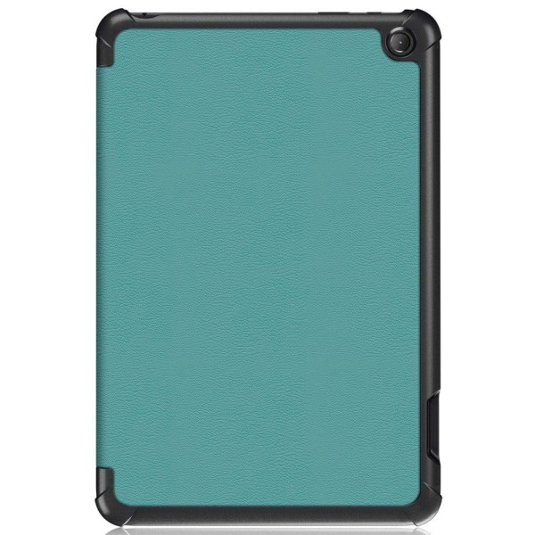 Tri-fold Leather Stand Case for Amazon Fire 7 (2022) - Green Green