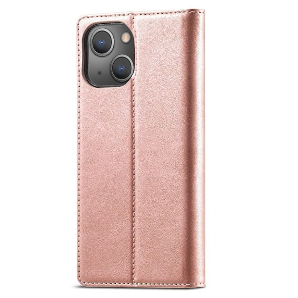 LC.Imeeke läder iPhone 13 fodral - Rosa Rosa