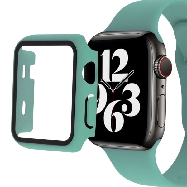 Apple Watch SE 2022 (40mm) cover with tempered glass screen protector - Green Grön