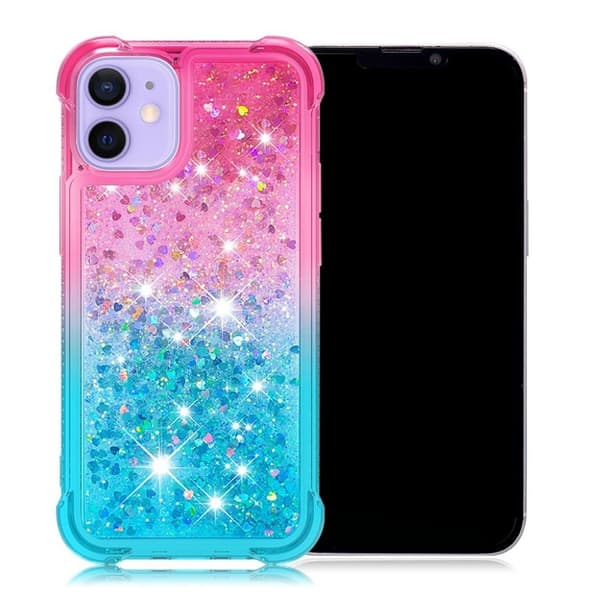 Princess iPhone 13 Mini deksel - Rosa / Himmelblå Multicolor
