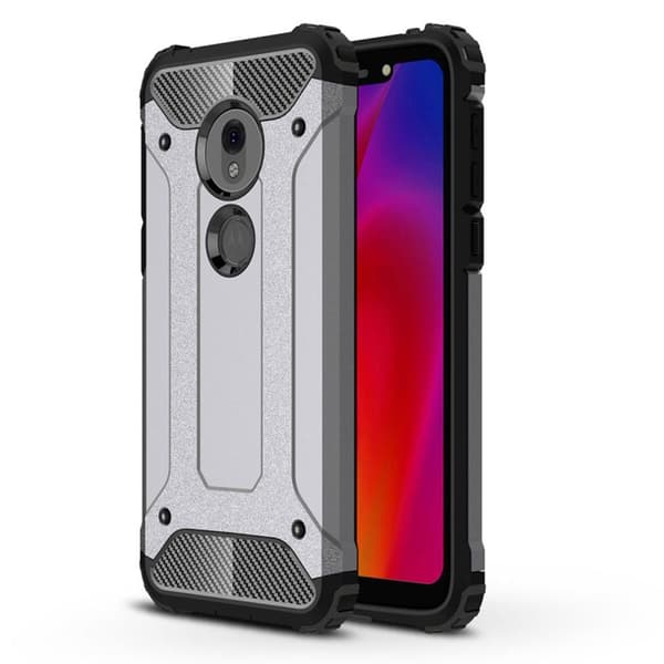 Armour Guard Motorola Moto G7 Play skal - Silver/Grå Silvergrå