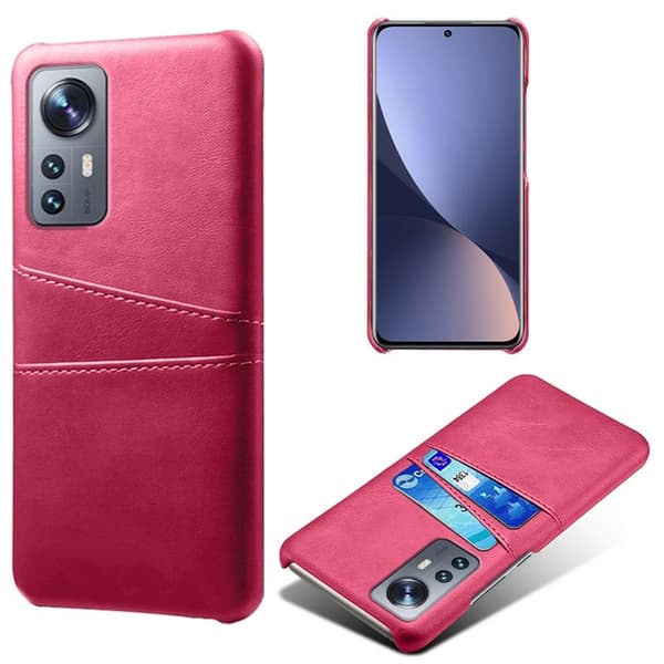 Xiaomi 12 Pro skal med korthållare - Rosa Rosa