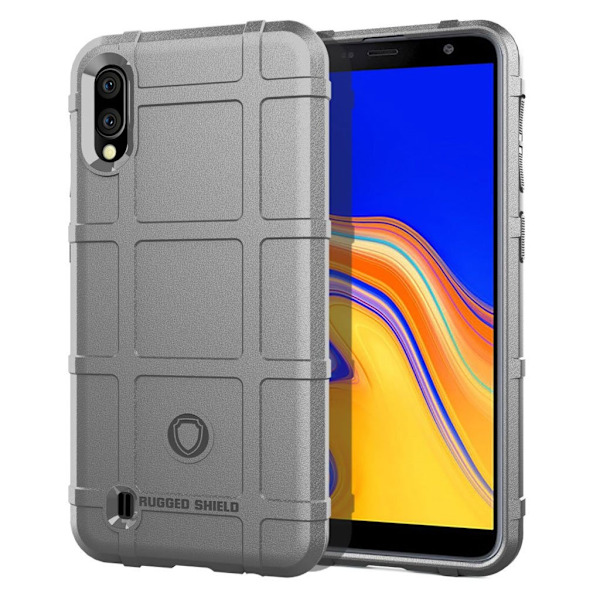 Rugged Shield Samsung Galaxy A10 kuoret - Harmaa Silver grey