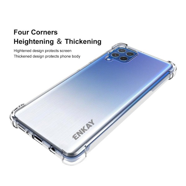 ENKAY klart faldsikkert etui til Samsung Galaxy M62 / F62 Transparent