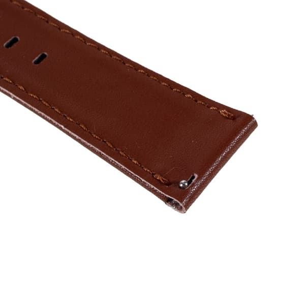 20 mm universal urrem i ensfarvet læder - Brun Brown