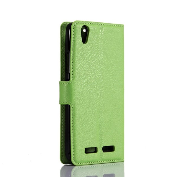 Huawei P10 beskyttende læder etui - Grøn Green