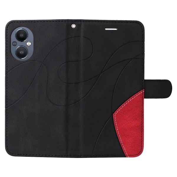 Tekstureret OnePlus Nord N20 5G læderetui med rem - Sort Black