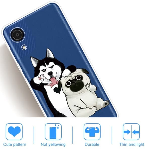 Deco Samsung Galaxy A03 Core cover - To Hunde White