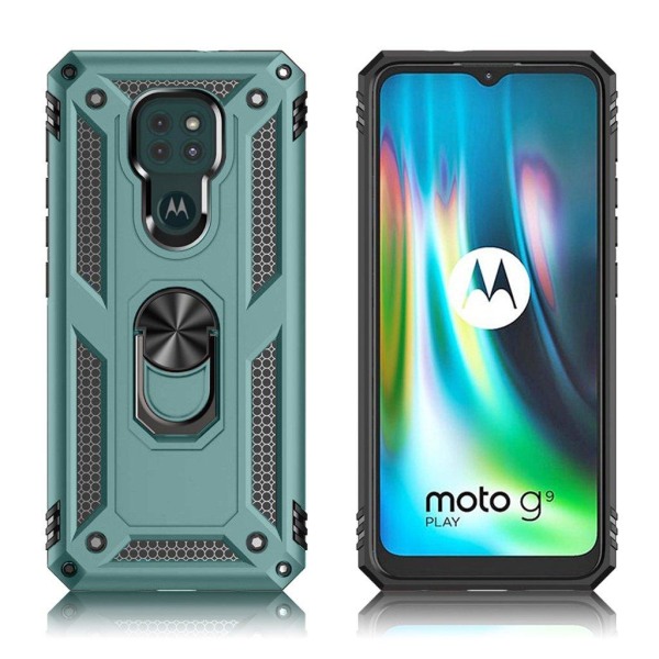 Bofink Combat Motorola Moto G9 Play etui - Dark grøn Green