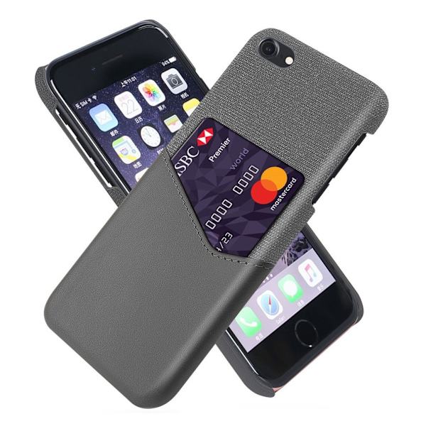 Bofink iPhone SE 2020 / 8 / 7 Kortcover - Grå Silver grey