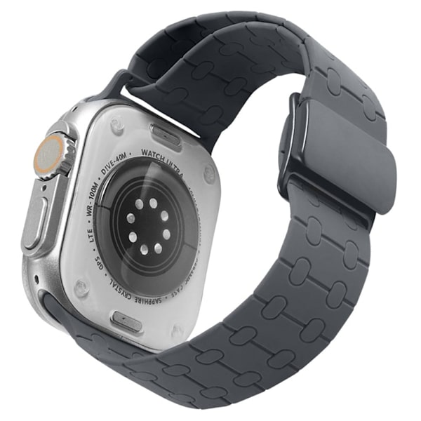 Apple Watch Series 49mm - 45mm - 44mm - 42mmLiquid Silikonerem - Grå Silver grey