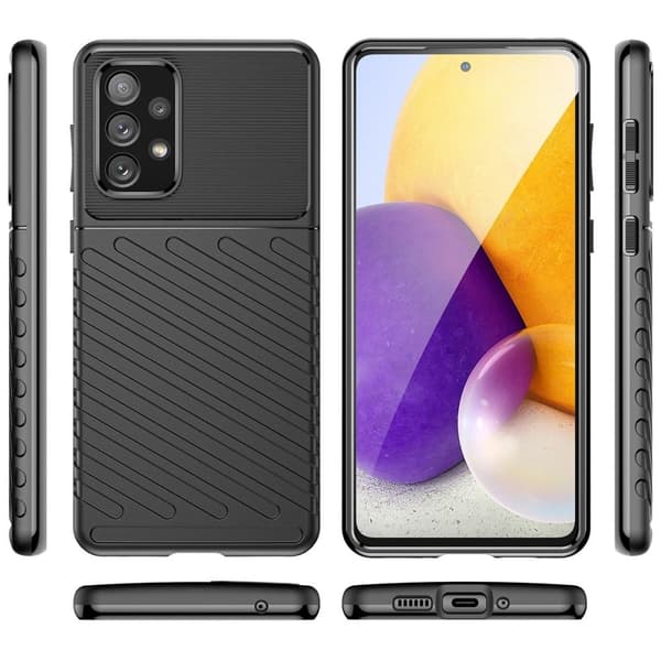 Thunder Samsung Galaxy A73 cover - Sort Black