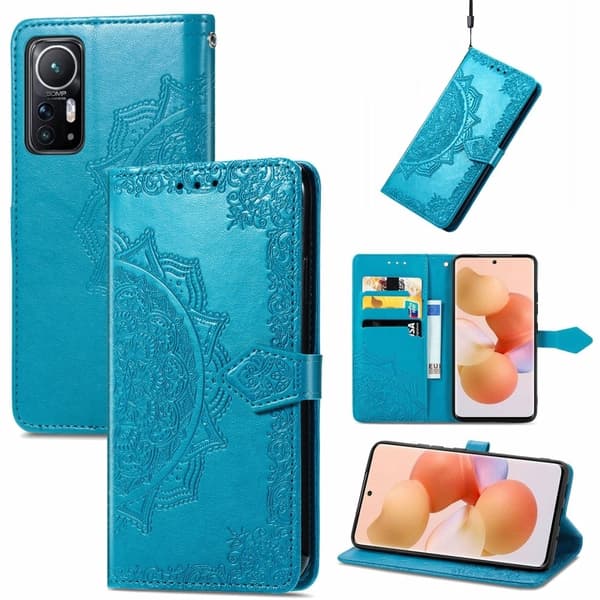 Mandala Xiaomi 12 / 12x Flippetui - Blå Blue