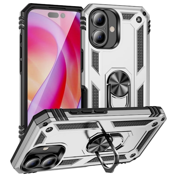 Bofink Combat iPhone 16 Plus cover - Sølv Silver grey