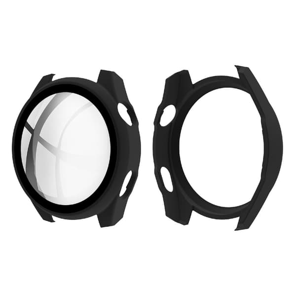 Huawei Watch 3 Pro simpelt cover + hærdet glas - Sort Black